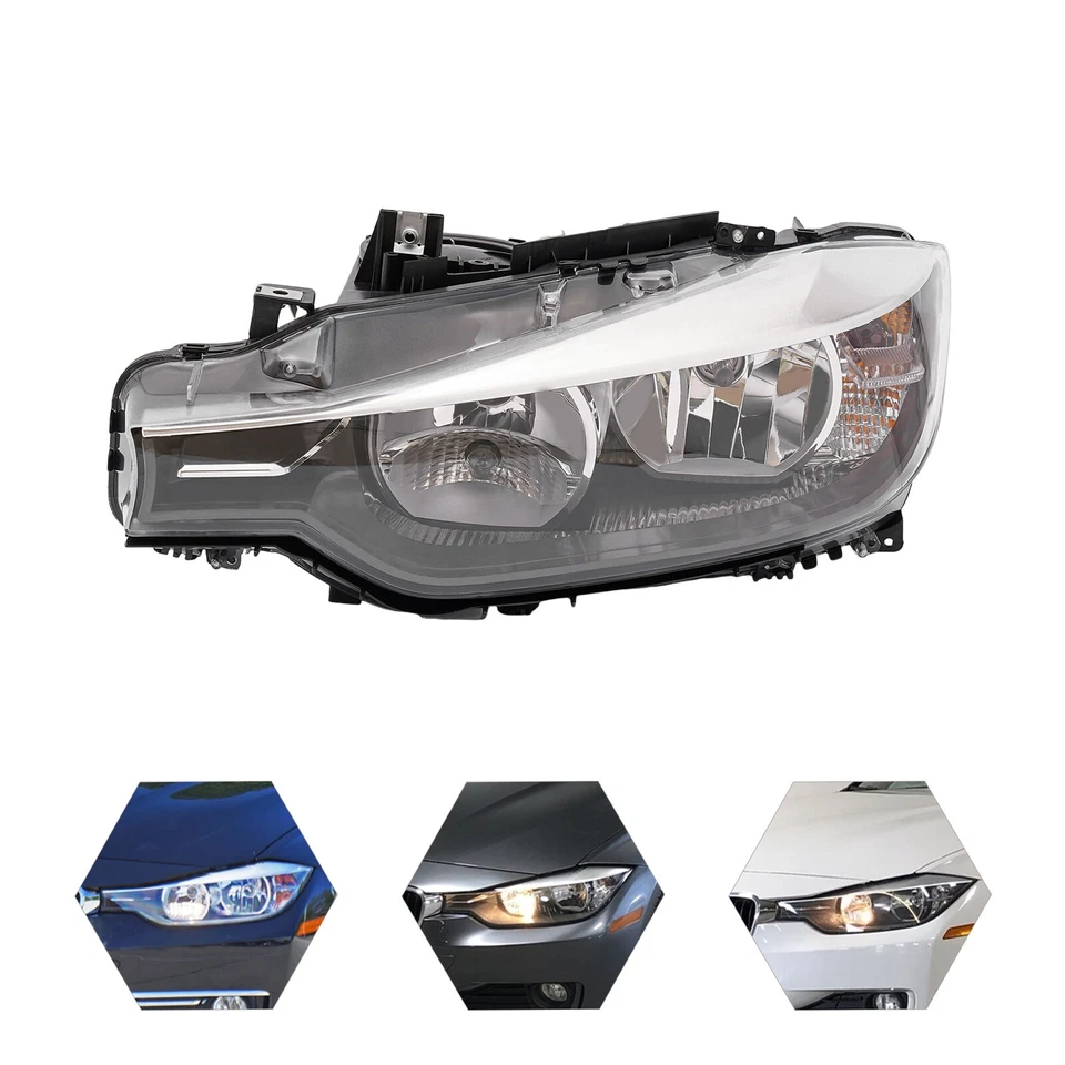 2012-2015 BMW 320i 328i Sedan Wagon Halogen Headlights L/R