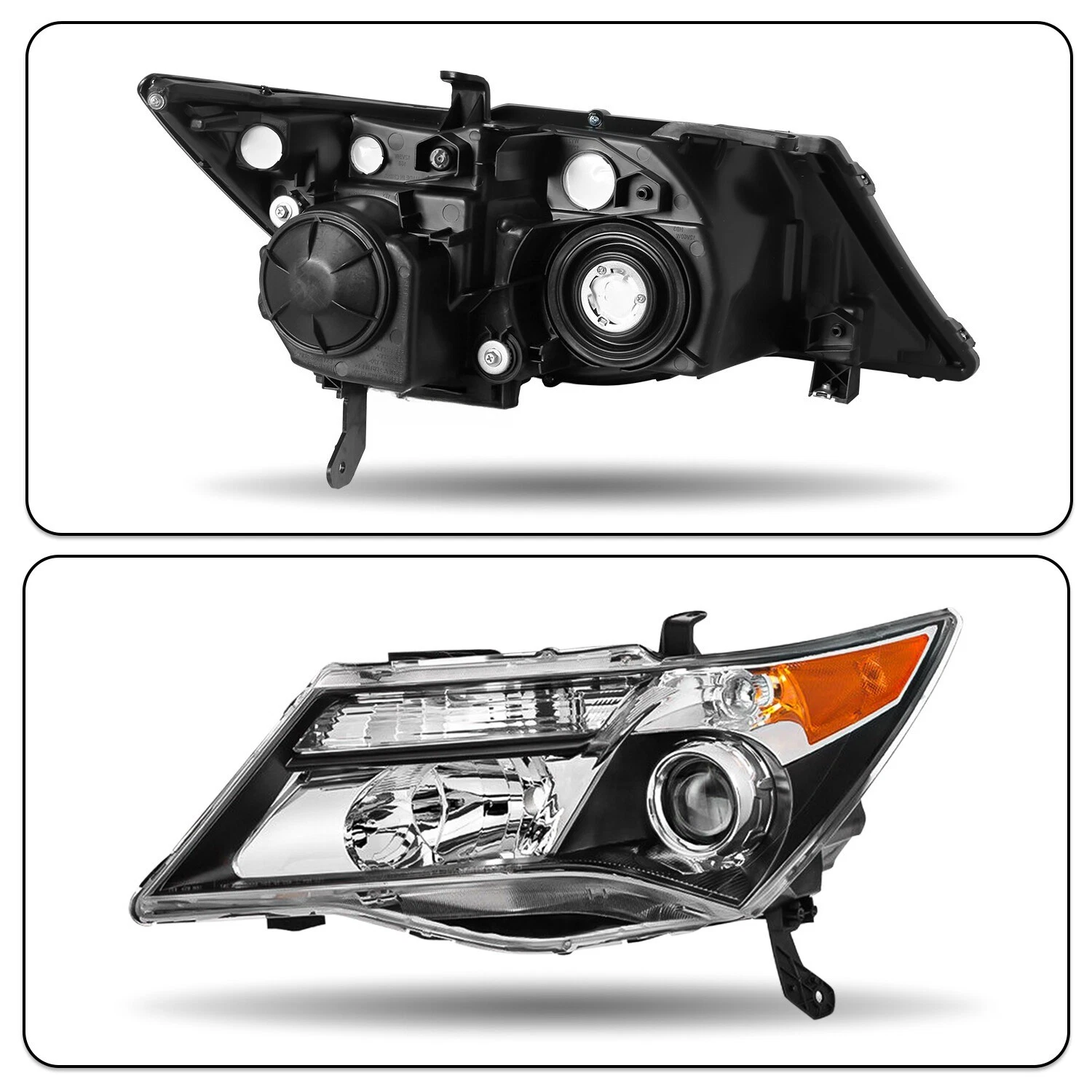 2007-2013 Acura MDX Headlights HID Headlights Assembly Pair w/o AFS