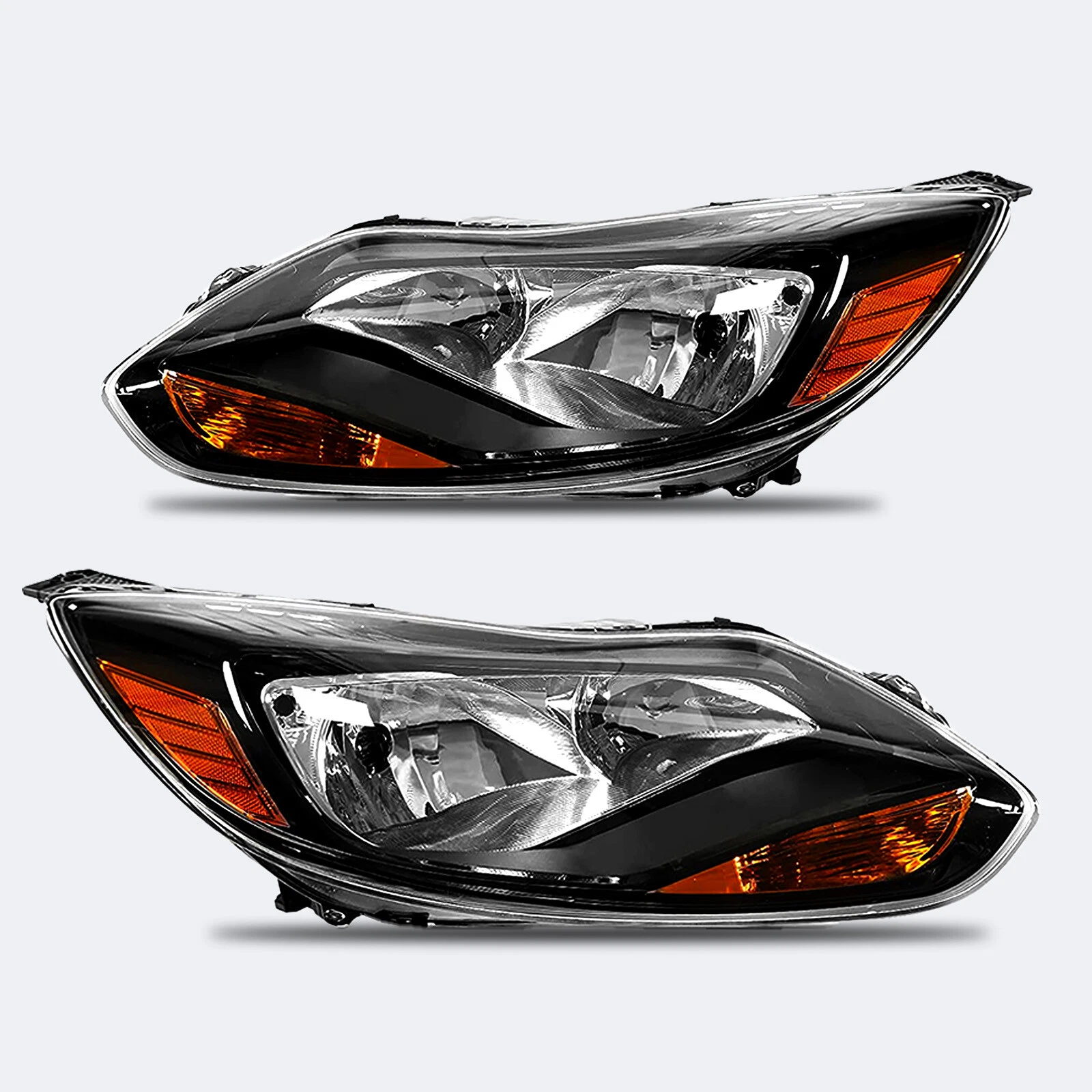 2012-2014 Ford Focus Headlights Left+Right Set