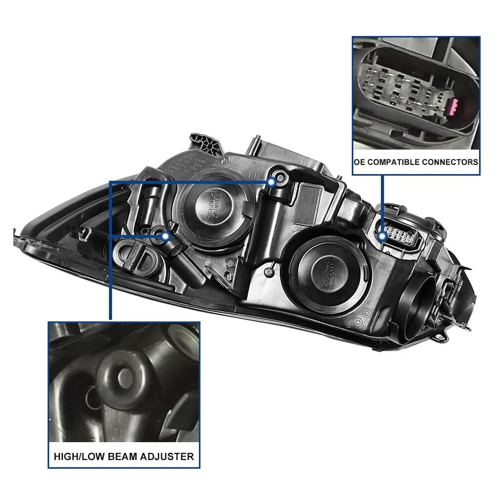 2012-2014 Ford Focus Headlights Left+Right Set