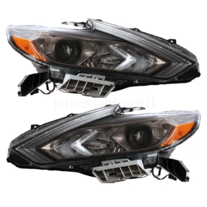 2016 2018 Nissan Altima Left&Right Halogen Headlight Black
