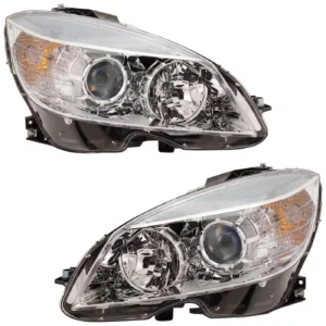 2008-2011 Mercedes Benz C300 C350 Halogen Headlight Set